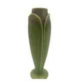Green Floral Vase Rookwood Pottery