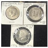 Bicentennial Kennedy Half Dollars