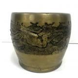 Asian Cast Brass Planter