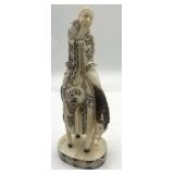 Asian Equestrian Scholar Figurine