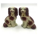 Pr Staffordshire-Style Spaniel Figurines