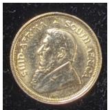 1981 South Africa 1/10 oz Fine Gold Krugerrand