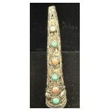 Chinese Silver Fingernail Guard Brooch