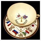 Japanese Satsuma Eggshell Cup & Saucer