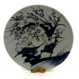 Japanese Blue & White Ceramic Dish