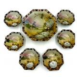Japanese Hand-Painted Porcelain Bowl Set