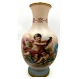 Victorian Hand Painted Vase