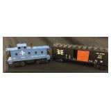 2 Lionel Model Train Cars