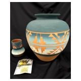 2 Sioux Red Clay Vases