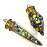 Tibetan-Style Horn/Tusk Pendant lot