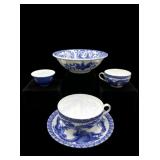 Japanese Blue & White Porcelain Pc