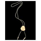 Japanese Bolo Tie of Okame Pendant