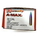 Hornady A-Max 30 Cal Reloading Bullets