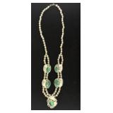 SS Navajo Squash Blossom-Style Necklace