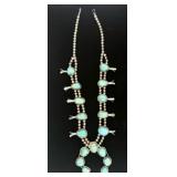 SS Navajo Squash Blossom Necklace