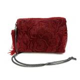 Red Mary Frances Beaded Handbag