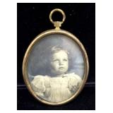 Antique Victorian-Era Oval Portrait Frame