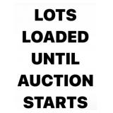 LOTS LOADED UNTIL AUCTION STARTS