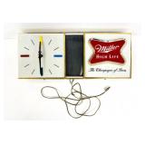 Mid-Century Lighted Advertising Wall Clock / Sign