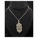 Art Deco Filigree Necklace