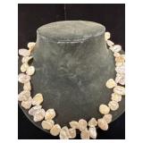 LUC Coin/Baroque Pearl Necklace