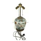 Chinese Porcelain Ginger-Jar style Table Lamp