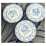3 Mason Patent Ironstone China Plates