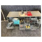 Assorted Hardware and Cabinet