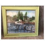 Signed framed wall art
