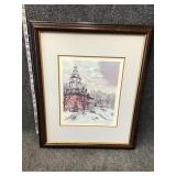 Signed framed wall Art