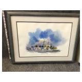 Signed framed wall Art