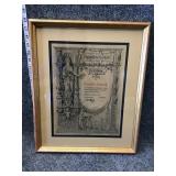 Signed Framed wall Art