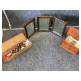 Costume Jewelry and Antique Mirror