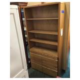 Wooden Bookshelf Cabinet