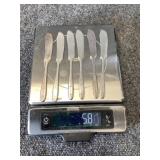 Silver Butter Knives - unmarked