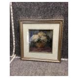 Framed signed artwork