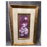 Sighed framed floral wall art