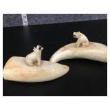 Carved Inuit bear