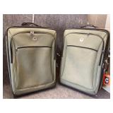 GREEN COLORED SUITCASES