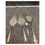 Silver plated utensils