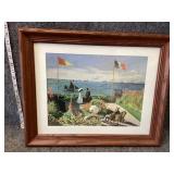 Signed Framed Garden wall Art