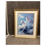 Framed signed artwork