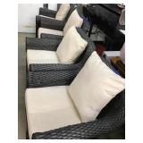 Wicker Patio Chairs (4)