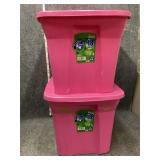 Pink storage Totes