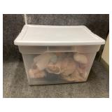 Storage Tote w/ cabbage patch babies & dolls