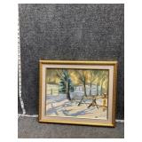 Framed artwork