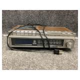 vintage General Electric cassette clock radio