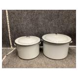enamelware stock pot