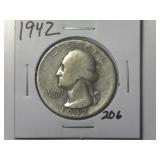 1942 Washington Quarter