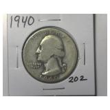 1940 Washington Quarter